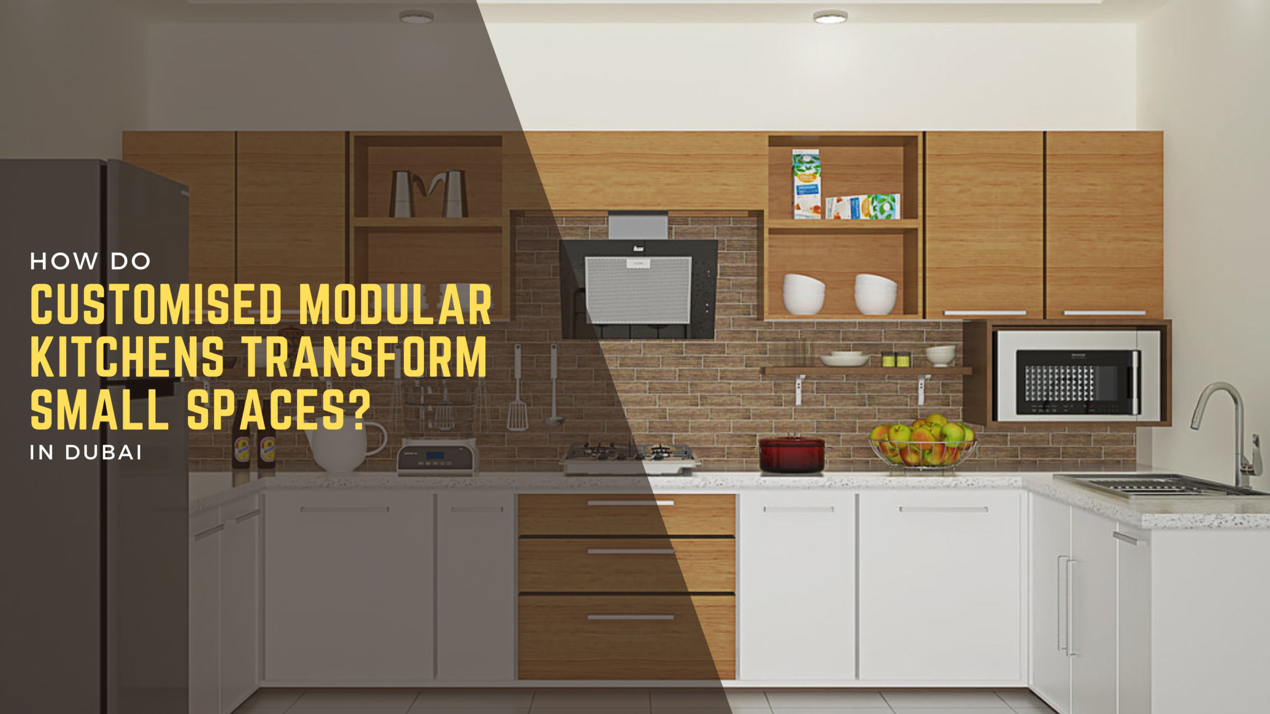 How Do Customised Modular Kitchens Transform Small Spaces
